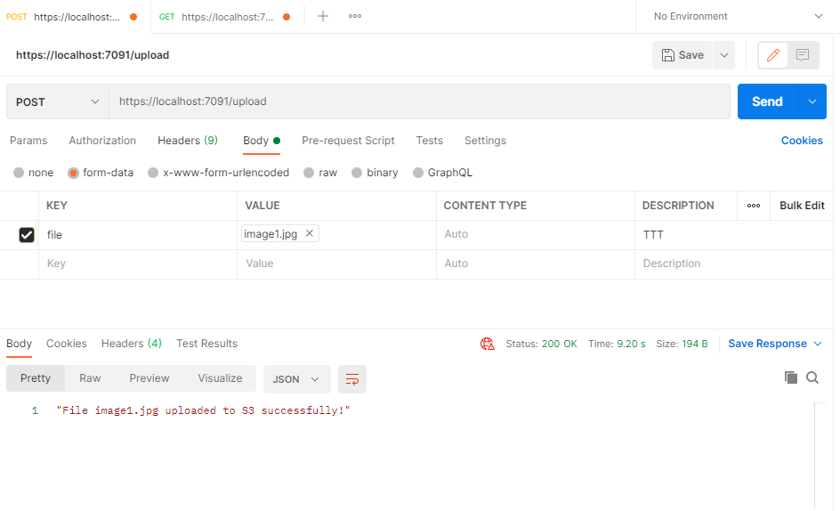 File upload from Postman