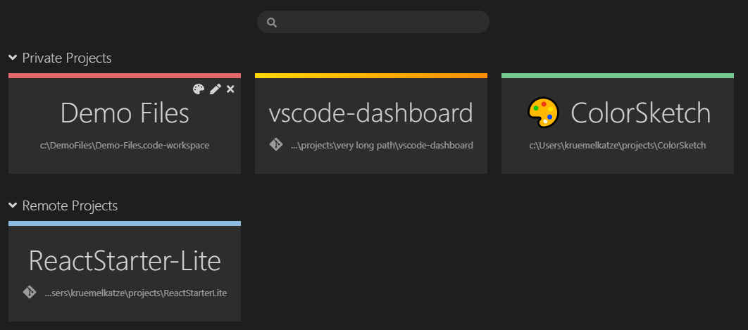 Project Dashboard